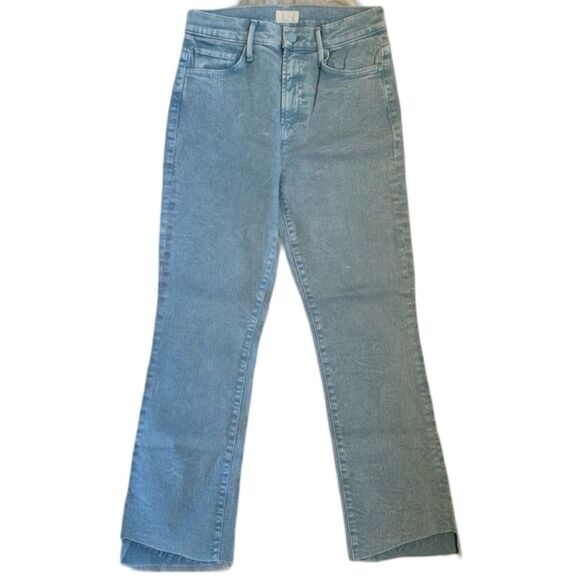 Mother The Insider Crop Step Fray Jeans - Picture 1 of 13